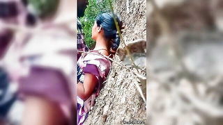 Telugu wife in purple saree pornstars video