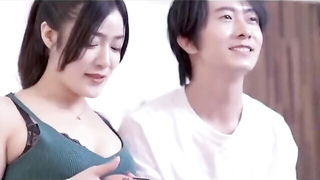 Asian gamer babe couch sex interracial porno scene