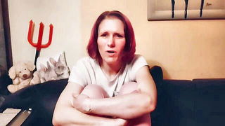 Pink-haired freckled MILF audition pornstars video