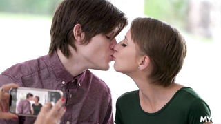 Still from Brunette MILF holiday teen seduction, older woman sex video