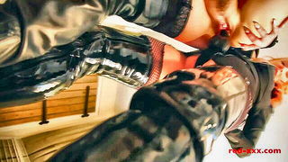Red Xxx British MILF domination sex video, cowgirl tag