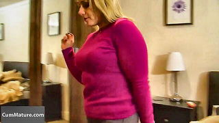 Ashley Rider British MILF blowjob sex video, cowgirl tag