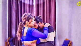 Still from Indian mature MILF threesome, older woman sex video