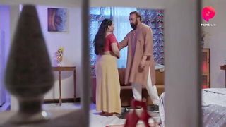 Indian mature plumper close-up kiss interracial porno scene