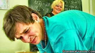 Grandma Friends classroom mature threesome fuck tube scene