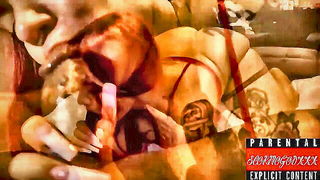 Santana Red deepthroats huge BBC sex tube video