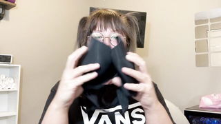 BBW mature bra try-on pornstars video