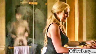 Still from Busty mature blonde shower seduction, older woman sex video